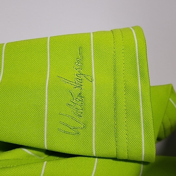 Walter Hagen Mens Neon green Polo Golf Shirt Hydro Dri Large - Picture 4 of 5